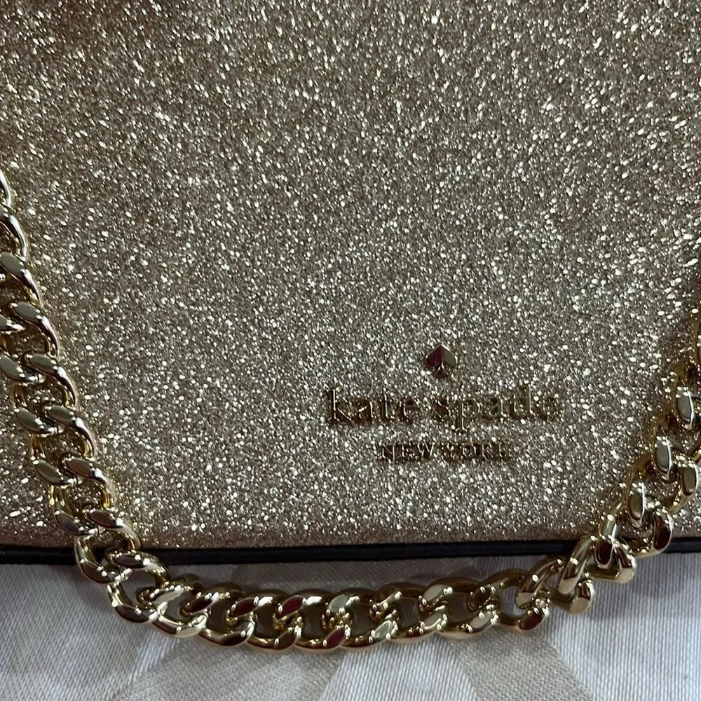 Brand new gold clutch